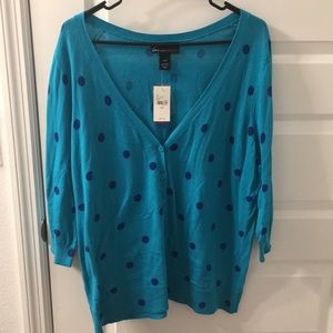 Blue and Teal Lane Bryant Cardigan